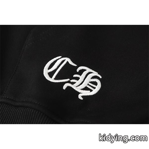 快適さ重視 グレー × ブラック シンプル 2025秋冬対応 クロムハーツ コピー Chrome Hearts ジップパーカー-8