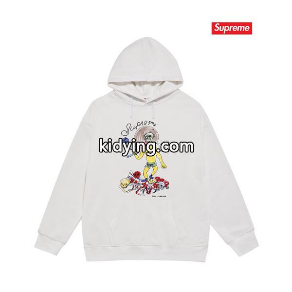 SUPREME シュプリーム コピー 秋冬対応 肌触り良好 ホワイト 数量限定 パーカー-2