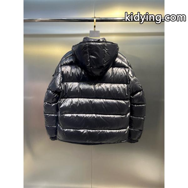 MONCLER ブラックダウン スクエアロゴ 秋冬ファッショナブル モンクレール コピージャケット トレンディ-2