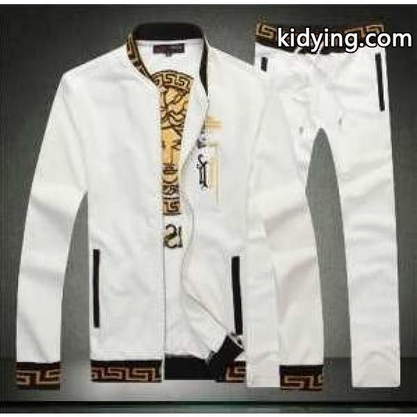 目を惹くヴェルサーチ デザイン性が高いジャンパー セットアップ上下 2色可選_ヴェルサーチ VERSACE_ブランド コピー 激安(日本最大級)-1