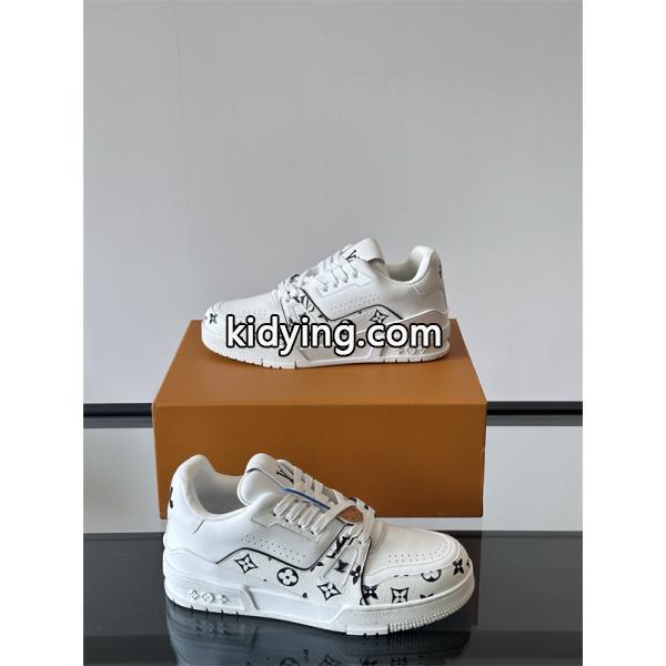 新品Lv Trainer❤ルイヴィトン靴コピーMonogram Flowersメンズスニーカー2026流行りファッション-3