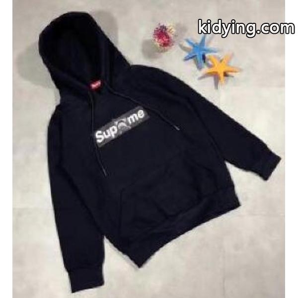 シンプルなシュプリームパーカーコピーSUPREME プルオーバースウェットパーカーブラック_ジャケット パーカー セーター コート_メンズファッション_スーパーコピーブランド激安通販 専門店-0