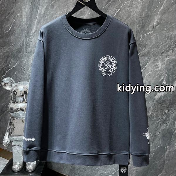 ダークグレー 洗練 スウェット 入手困難 秋冬希少アイテム クロムハーツ スーパーコピー Chrome Hearts パーカー-0