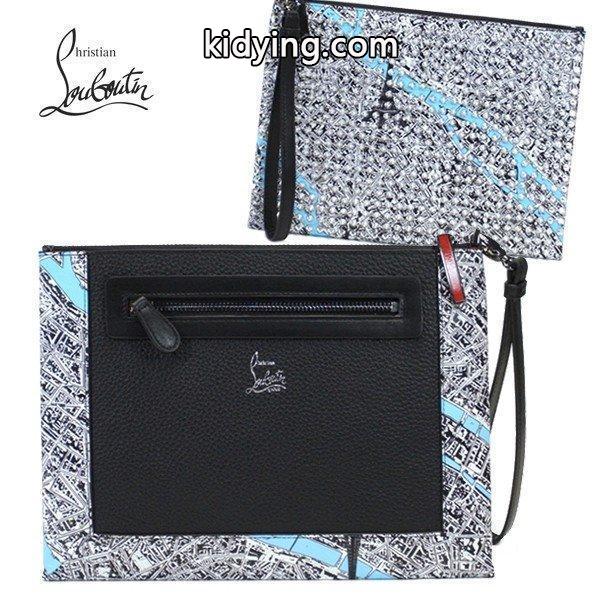 クリスチャンルブタン CHRISTIAN LOUBOUTIN クラッチバッグ スパイク スタッズ パリ 地図柄 日本未入荷カラー :7290592:La rumeur - 通販ショッピング-0