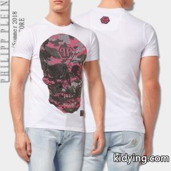今季限定セール!フィリッププレイン コピー PHILIPP PLEIN Tシャツ メンズ 優れた生地 個性が光る 半袖Tシャツ-0