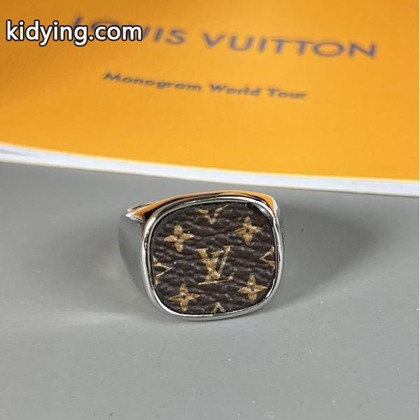 LOUIS VUITTON レディース指輪 モノグラムエンボス シルバー調 ルイヴィトン コピー  クラシック-0