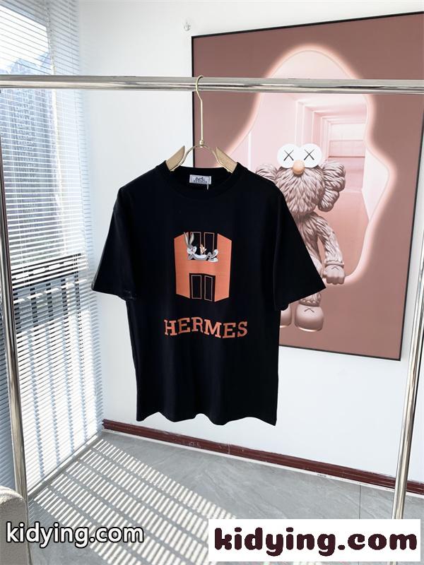 爆売れ注目 洗練映え 快適 半袖Tシャツ メンズ カジュアル HERMES エルメス コピー-1
