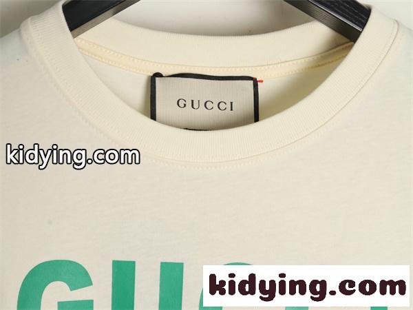 GUCCI テディベア Tシャツ グッチ コピー 高級感 刺繍 ベージュ 可愛い ロゴファッション-7