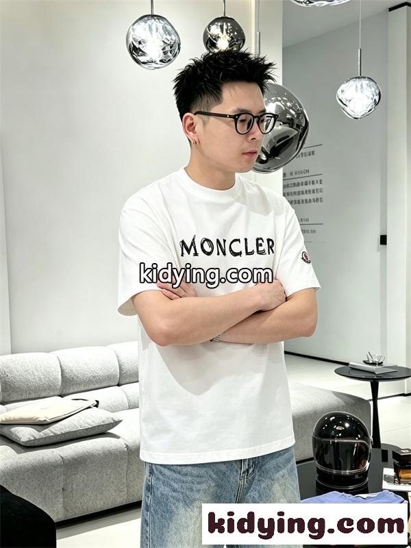 モンクレール コピー 高密度 コットンニット 厚手 上質素材 立体シルエット ルーズフィット メンズ レディース MONCLER Tシャツ-5