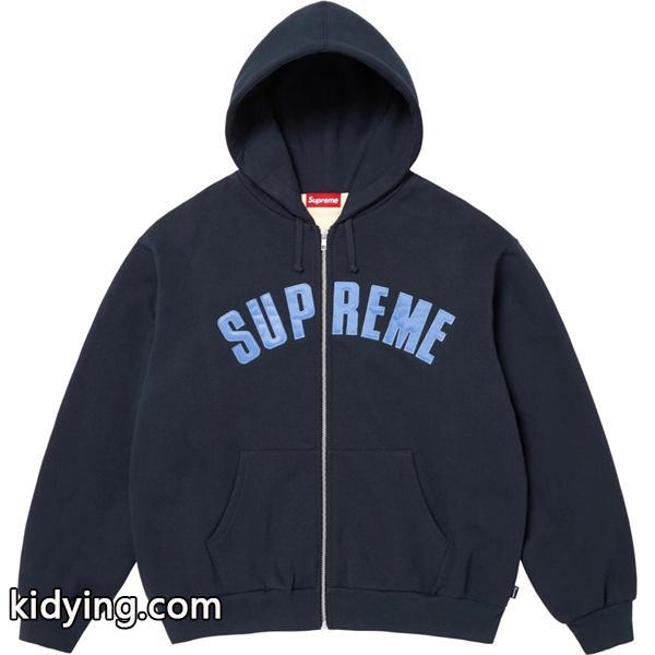 ３色☆[S02596] Sup Arc Thermal Lined Zip Up Hooded Sweatshirt logoシュプリームジップアップコピー 激レアアイテム-7