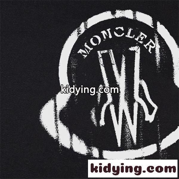 グラフィティ風ロゴ MONCLER モンクレール コピー 半袖Tシャツ ドリッピングプリント コーデ映え ホットセレクト-4