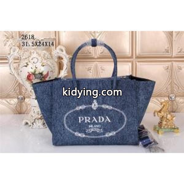 PRADA プラダ 2014 首胸ロゴ  レディースハンドバッグ ショルダーベルト付 2618_プラダ レディースバッグ_バッグ レディース_スーパーコピーブランド激安通販 専門店-0