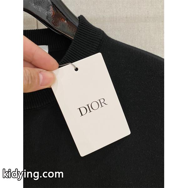 品格演出 ニット ホワイト 2025秋冬必須 上質感 DIOR ディオール コピー-3
