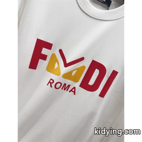 FENDI フェンディ コピー トレーナー 配色プリント ゆったり 定番人気-6