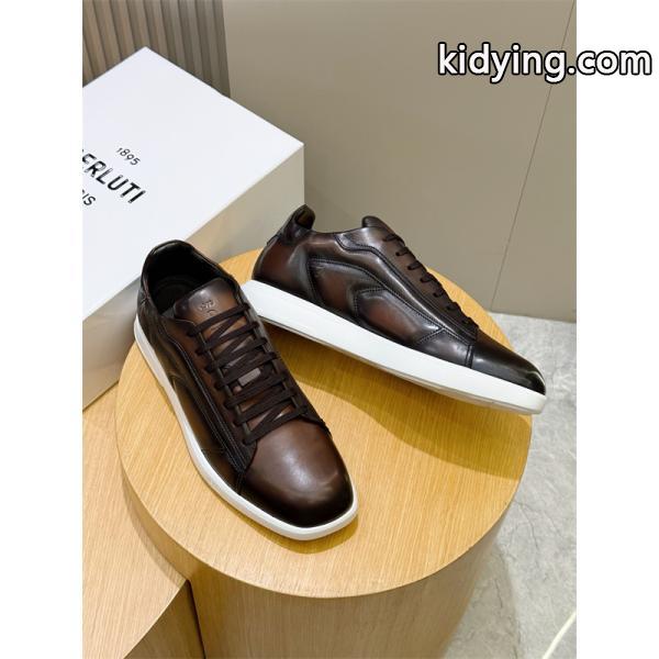 Berluti ベルルッティ コピー 人気注目 新作登場 快適フィット 都会派 レザースニーカー-0