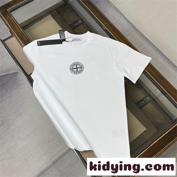 クルーネックTシャツ ミニロゴ入り 軽やかな着心地 STONE ISLAND ストーンアイランド コピー Tシャツ 休日コーデ 好評モデル-8