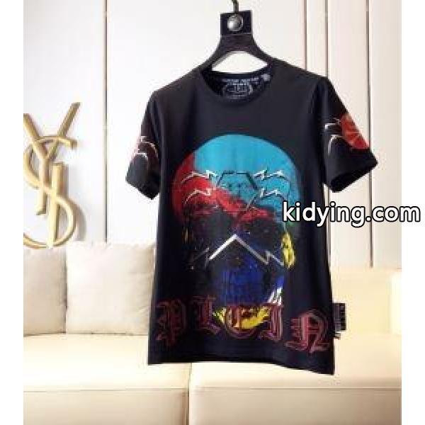 カジュアルスタイルを軽快に PHILIPP PLEIN Tシャツ/半袖2019春夏は人気定番 2色可選フィリッププレイン_フィリッププレイン PHILIPP PLEIN_ブランド コピー 激安(日本最大級)-3