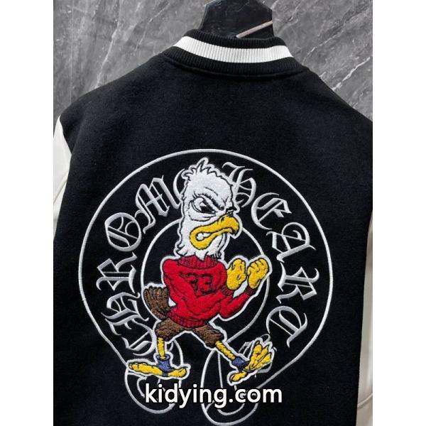 お洒落人気☆☆Chrome Hearts Cross Patch Varsity Jacketクロムハーツジャケットコピー2025-2026秋冬上品-4