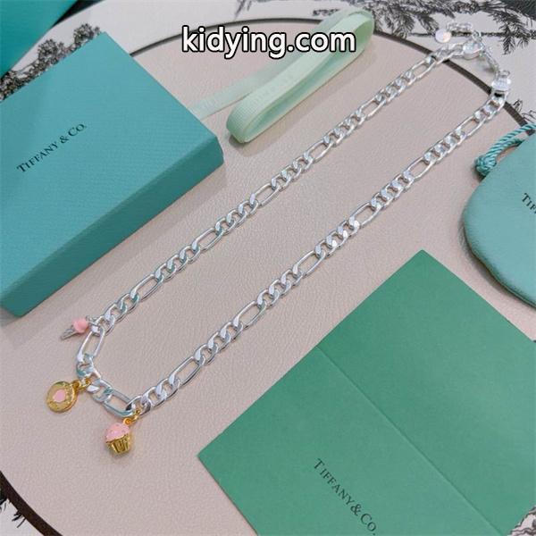 遊び心演出 レイヤード チェーン Tiffany&Co ティファニー コピー ネックレス 限定感-4