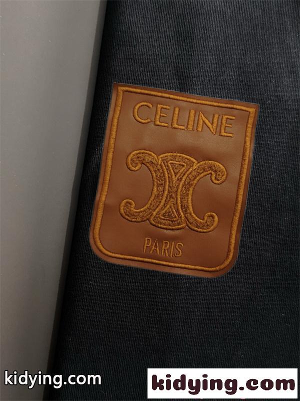 注目上昇 ホワイト レザーロゴパッチ 洗練 カジュアル CELINE セリーヌ コピー 半袖Tシャツ-5