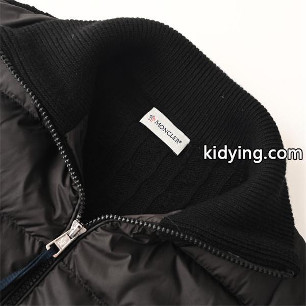 MONCLER モンクレール コピー 入手困難 ブラック ニット ダウンジャケット レイヤード-3