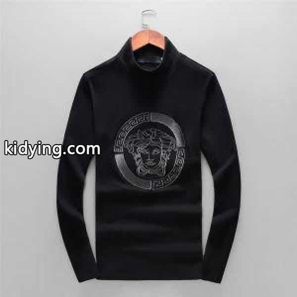 秋冬ナチュラルコーデに大活躍 2019秋冬におしゃれな着こなし ヴェルサーチ VERSACE 長袖Tシャツ_ヴェルサーチ VERSACE_ブランド コピー 激安(日本最大級)-0