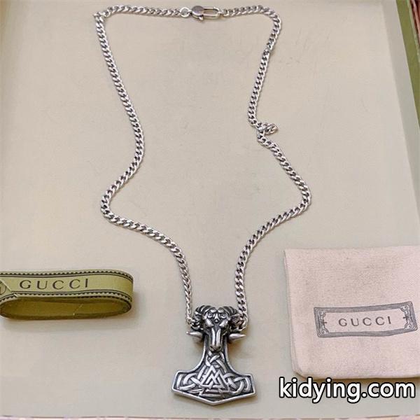 グッチ コピー ネックレス シルバー トールハンマー モチーフ 重厚 個性 高品質 新登場 GUCCI-0