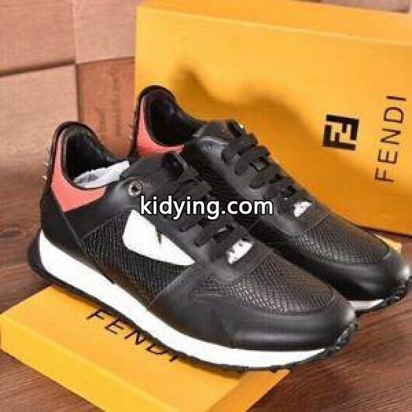 大注目！関税送料込&FENDI&レザースニーカー37702867お買い得人気セールフェンディ 激安男性用スニーカー運動靴-0