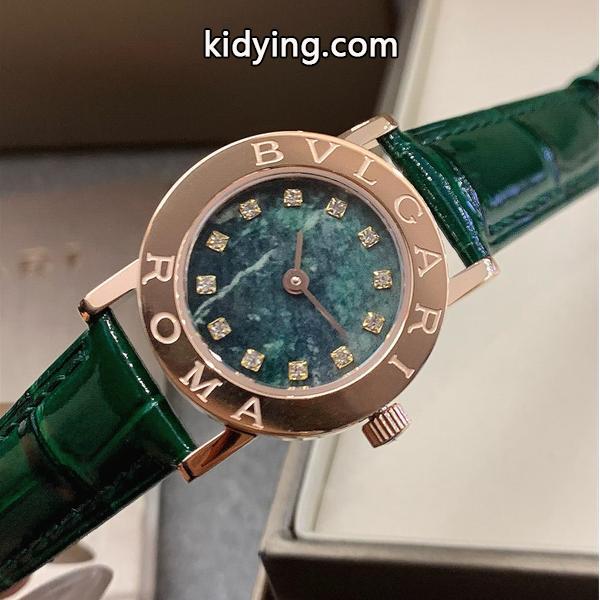 BVLGARI ブルガリ コピー クォーツムーブメント 防水 26mm レディース向け ダイヤモンドインデックス-1