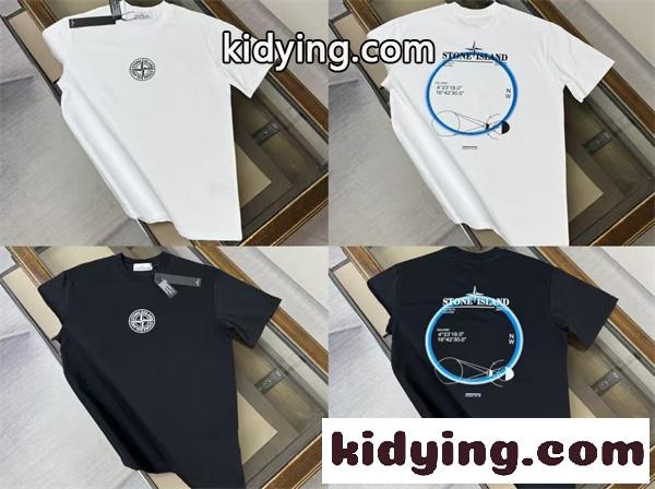 クルーネックTシャツ ミニロゴ入り 軽やかな着心地 STONE ISLAND ストーンアイランド コピー Tシャツ 休日コーデ 好評モデル-2