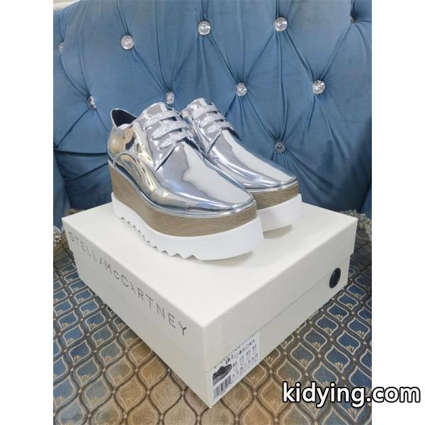 2026新作 メタリック 厚底シューズ シルバー ユニーク シック STELLA McCARTNEY ステラマッカートニー コピー-7