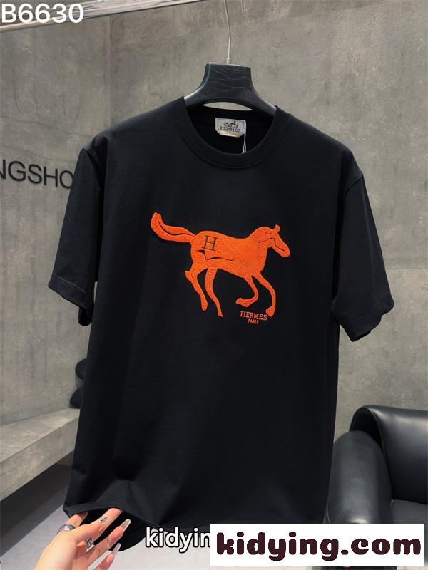 話題独占 人気急騰 ストリート映え HERMES エルメス コピー 半袖Tシャツ メンズ-1