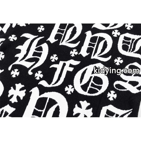 2025秋冬 限定 CHROME HEARTS クロムハーツ コピー プレミアム ブラック プルオーバー ニット 人気-3