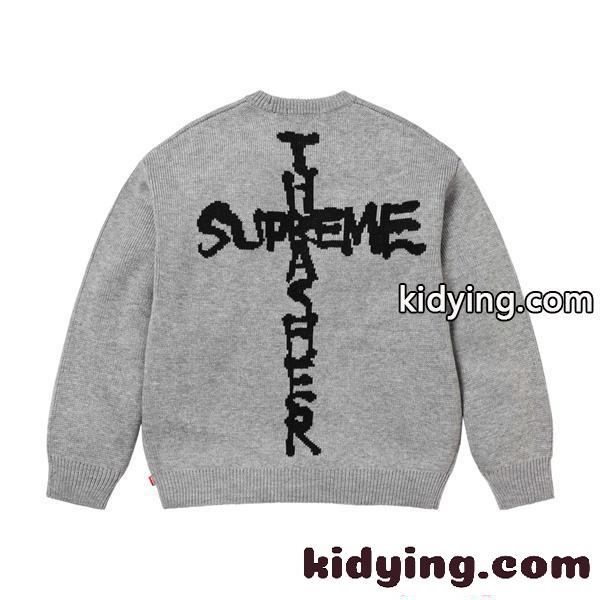 ニット セーター 春 SUPREME シュプリーム コピー ストリート カジュアル 防寒 人気-3