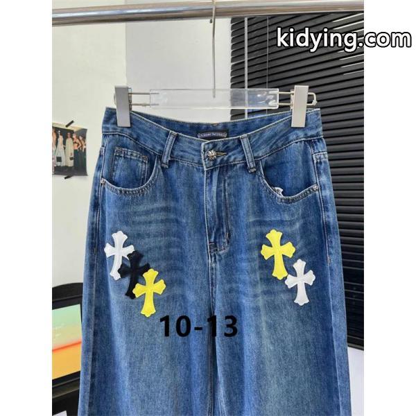 クロムハーツ コピー 2025秋冬 遊び心 高級感 CHROME HEARTS デニム 大人 カジュアル デニムパンツ-3