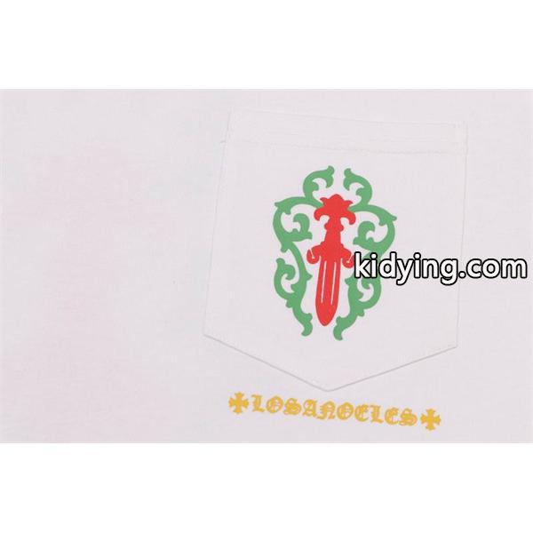 クロムハーツ スーパーコピー ボタニカルアート テイスト 長袖Tシャツ ロサンゼルスロゴデザイン CHROME HEARTS-2