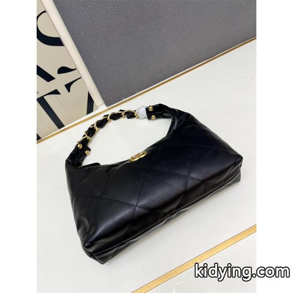 ブラックレザー 編み込みチェーン シャネル ハンドバッグ スーパーコピー レディース エレガント CHANEL-6