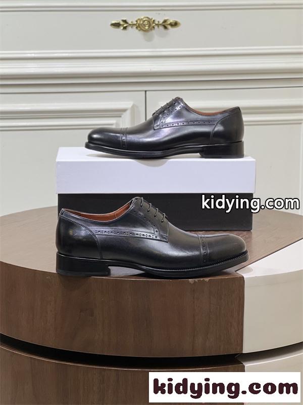 高級 本革 レースアップ ドレスシューズ Berluti ブラック 内羽根 ビジネス ベルルッティ コピー-3