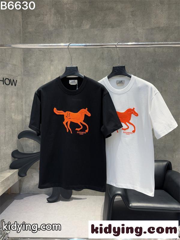 話題独占 人気急騰 ストリート映え HERMES エルメス コピー 半袖Tシャツ メンズ-3