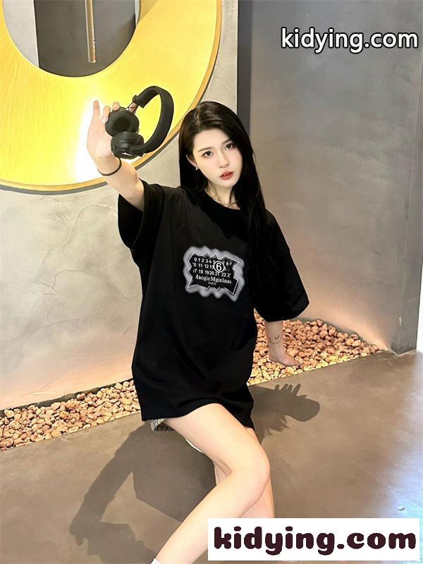 Maison Margiela メゾン マルジェラ コピー 半袖Tシャツ モード雰囲気 プリント ゆったり 夏トップス-7