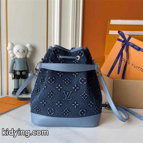 Louis Vuitton デニムブルー ルイヴィトン バケットバッグ コピー 82599 レディース トレンディ-1