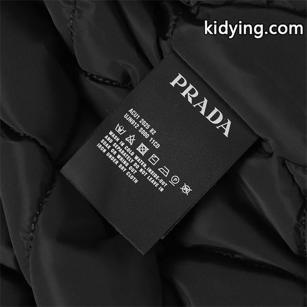 冬モデル ダウンジャケット ブラック 希少 トレンド PRADA プラダ コピー-8