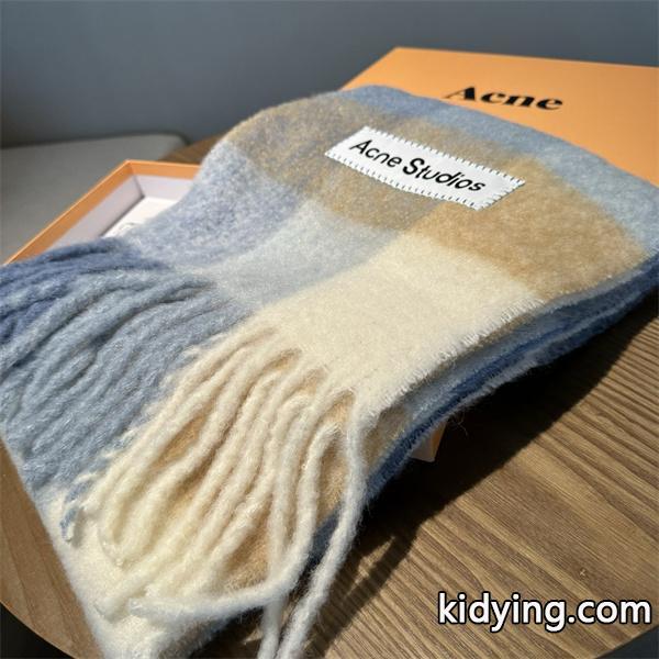 存在感 マルチカラー ロゴ ACNE STUDIOS アクネ ストゥディオズ コピー  マフラー レア-3