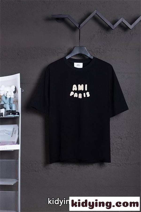 2026サマー新作 半袖AMI PARISアミ パリス tシャツコピー毎日着たい!柔らか純綿-1