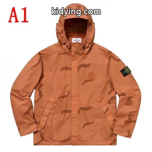 きちんと感をプラス  Supreme 19SS Stone Island Riot Mask Camo Jacket 2色可選 ダスター コート 魅力的なカラー使い-0