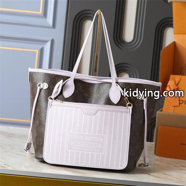 Louis Vuitton 冬のロマンス ライトピンク コントラストデザイン 2 ウェイ仕様 ルイヴィトン 偽物 トートバッグ-0