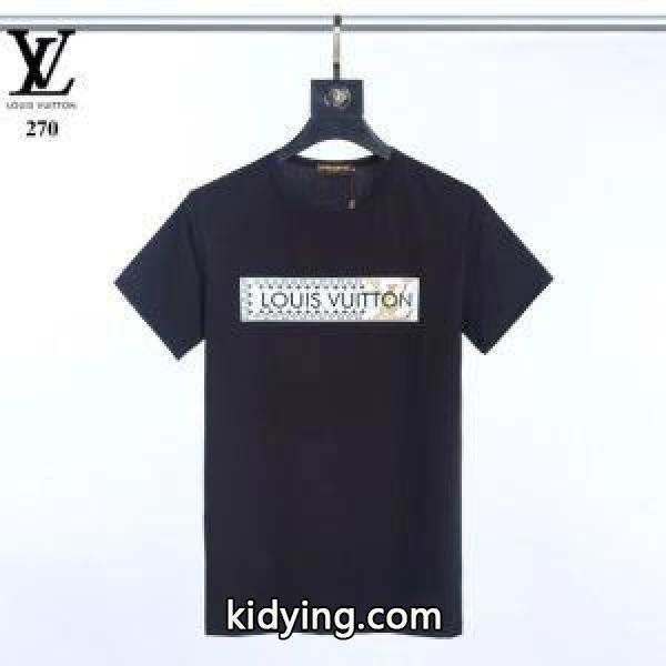 Tシャツ/半袖カジュアルで気分爽快 3色可選 ルイ ヴィトン2019人気お買い得アイテム LOUIS VUITTON_ルイ ヴィトン LOUIS VUITTON_ブランド コピー 激安(日本最大級)-1