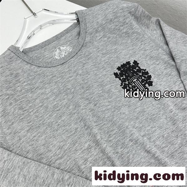 2026トレンド☆クロムハーツ長袖tシャツコピー☆サーマル生地☆人気Chrome HeartsおしゃれロングTシャツ-7