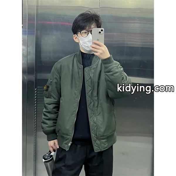 グレー 無骨デザイン ストリート映え 定番 人気 STONE ISLAND ストーンアイランド コピー ブルゾン-2