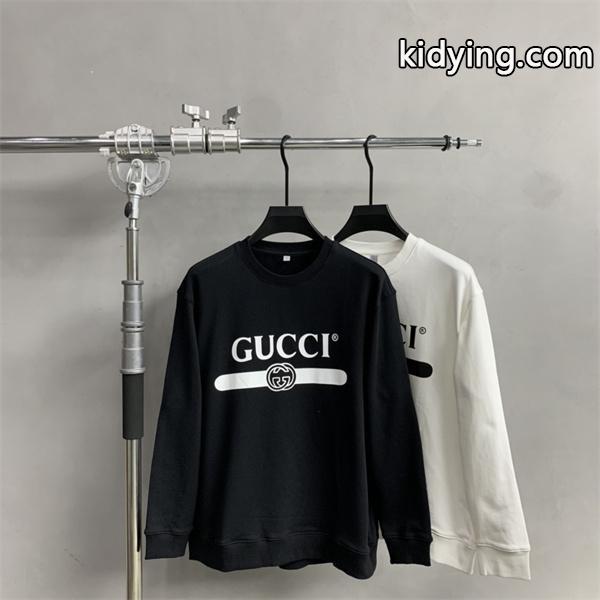 モノクロロゴ ホワイト グッチ GUCCI スーパーコピー パーカー ユニセックス ミニマル 2025秋冬コーデ-7